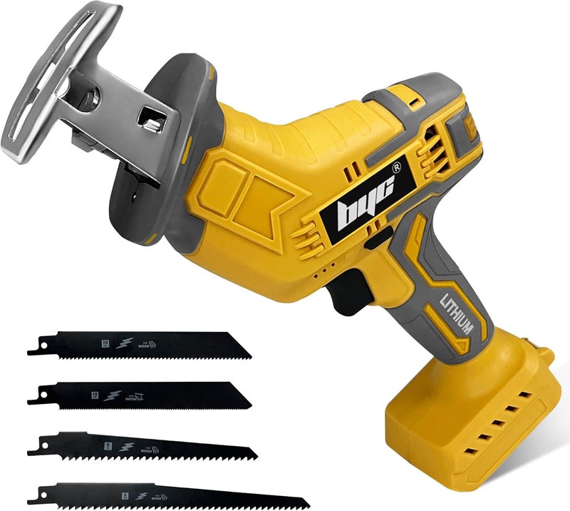 RAYLEEY Cordless Reciprocating Saw Compatible with Dewalt 20V MAX Battery, Mini Recipro Saw Cordless with 4 Blades, 3500 SPM Variable Speed, One-Handed Operation, Tool-free Blade Change, No Battery Included - Image 1